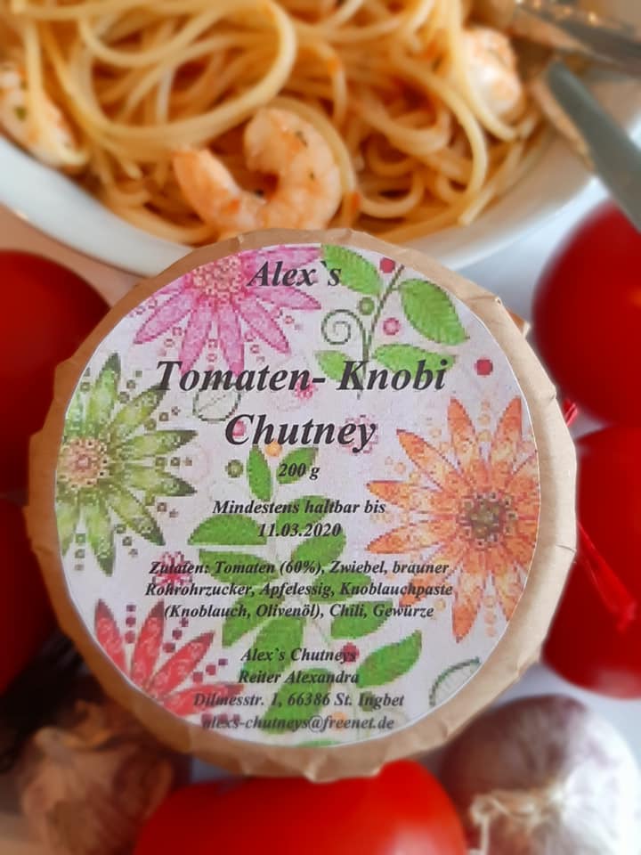 Tomaten Knobi Chutney