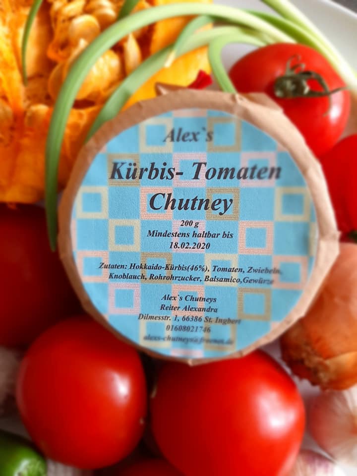 Kürbis Tomaten Chutney