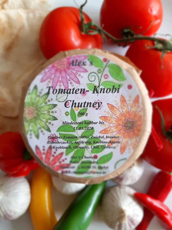 Tomaten Knobi Chutney
