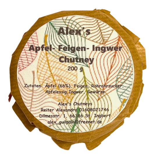 Apfel Feigen Ingwer Chutney
